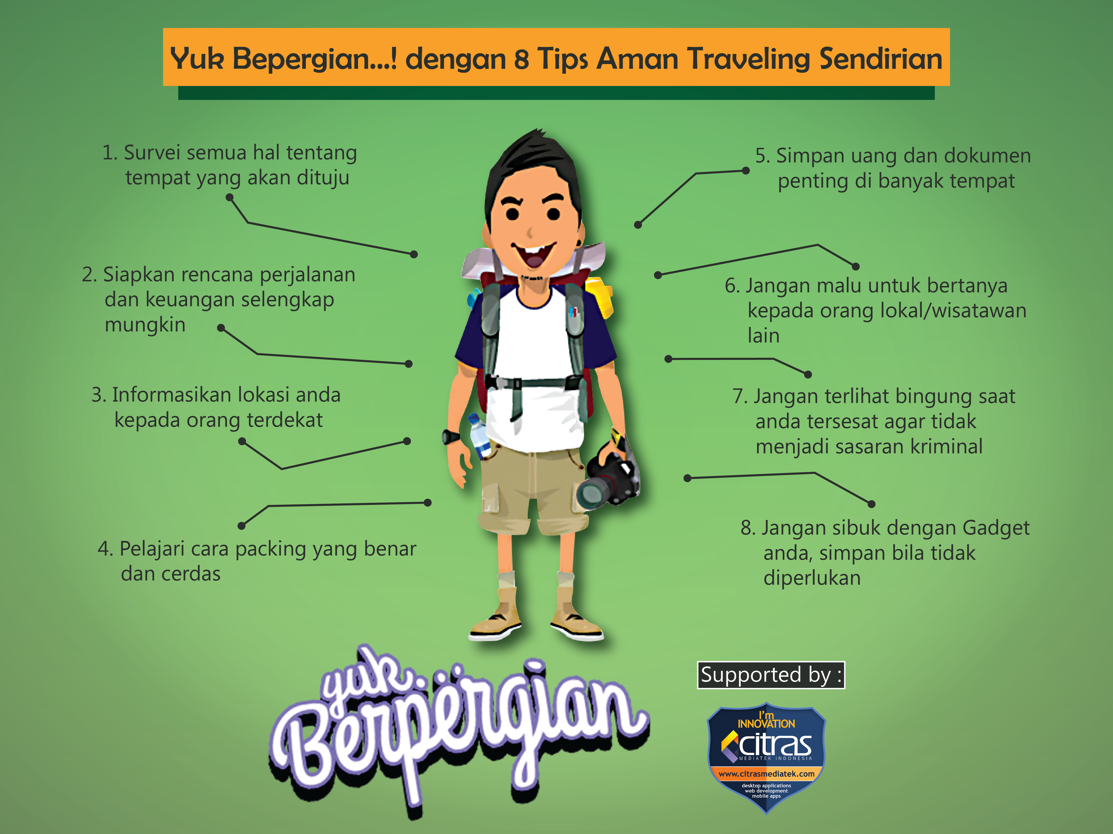 Tips Aman Traveling Sendirian